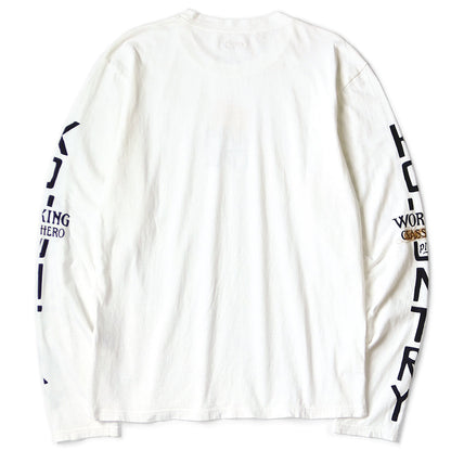 Kapital Jersey Crew Long Sleeve T-Shirt (Peckish Kapital Print)