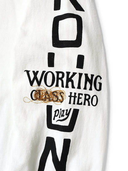 Kapital Jersey Crew Long Sleeve T-Shirt (Peckish Kapital Print)