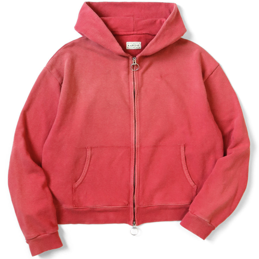 Kapital Fleece Zip Up Gym Hoodie