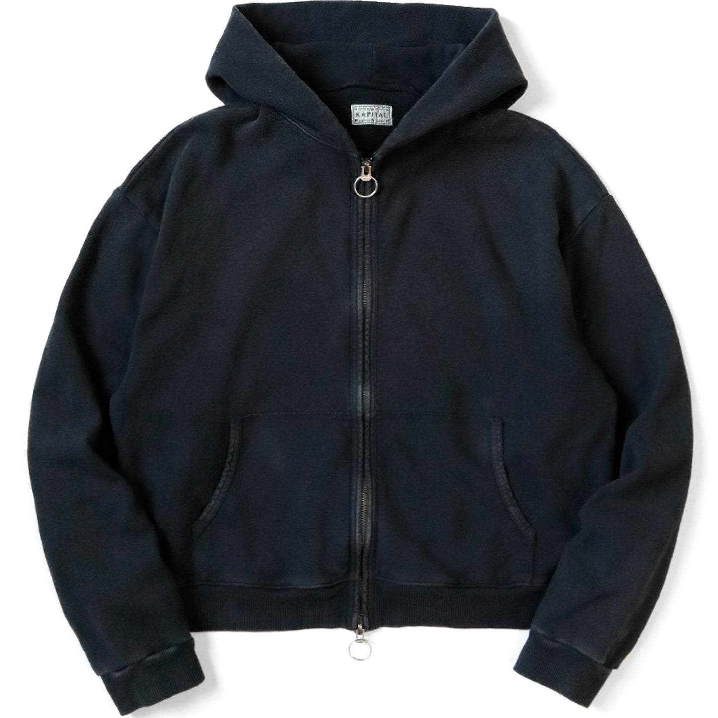 Kapital Fleece Zip Up Gym Hoodie