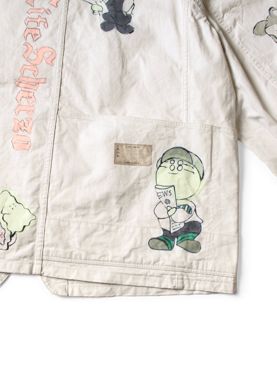 Kapital Mura Twill Cactus Beer Jacket (Memorial Paint Model)