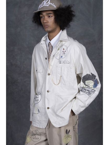 Kapital Mura Twill Cactus Beer Jacket (Memorial Paint Model)