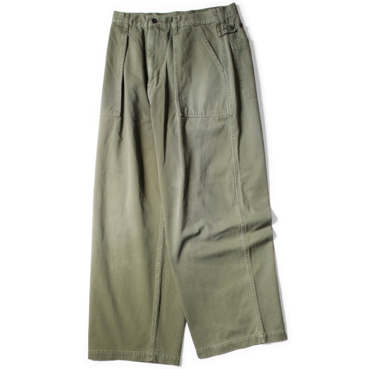 Kapital Herringbone Fatigue Baggy Pants