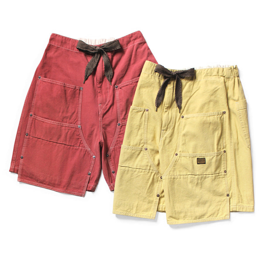 KAPITAL WINDAY キャピタル エプロン　カーキ✖️イエロー KAPITAL(キャピタル) / 裏毛 ZIP UP GYMパーカー(PECKISH