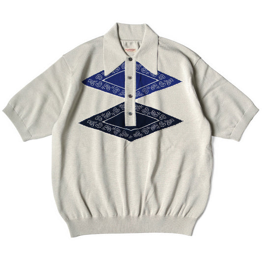 Kapital 14G Cotton Tomahawk Paisley Carol Polo
