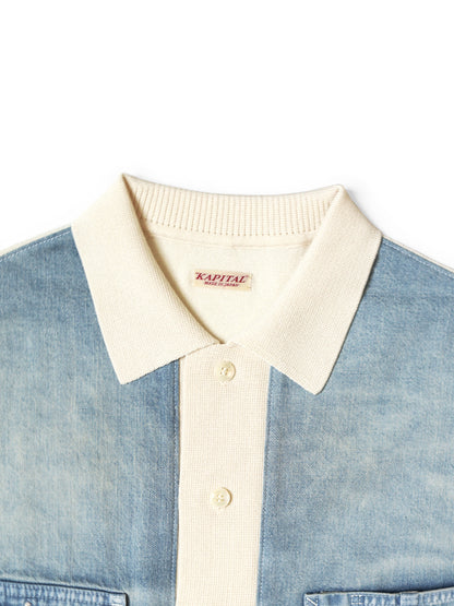 Kapital Knit x 8oz Denim Coverall Polo