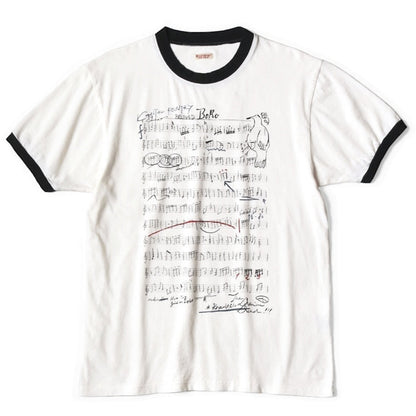 Kapital Tenjiku Ringer Tee (Boro Elegy Print)