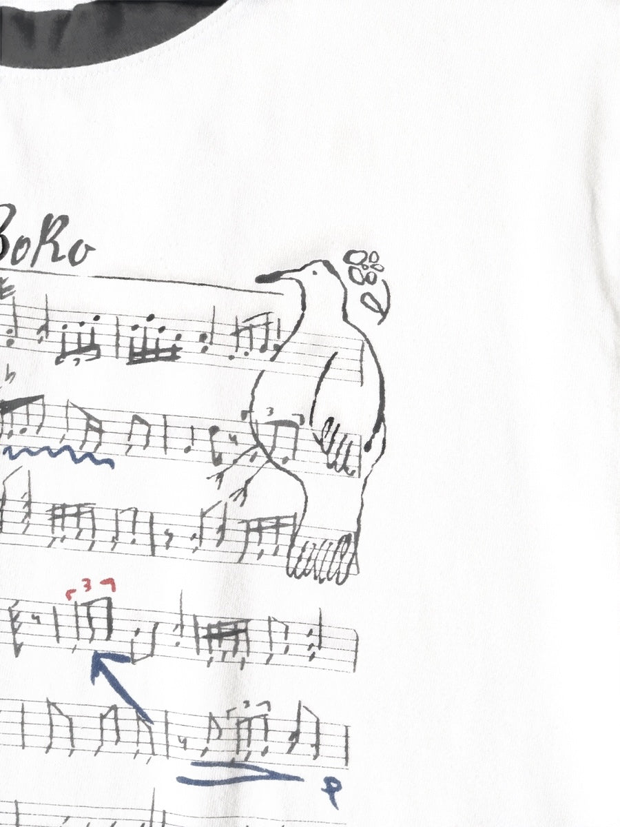 Kapital Tenjiku Ringer Tee (Boro Elegy Print)