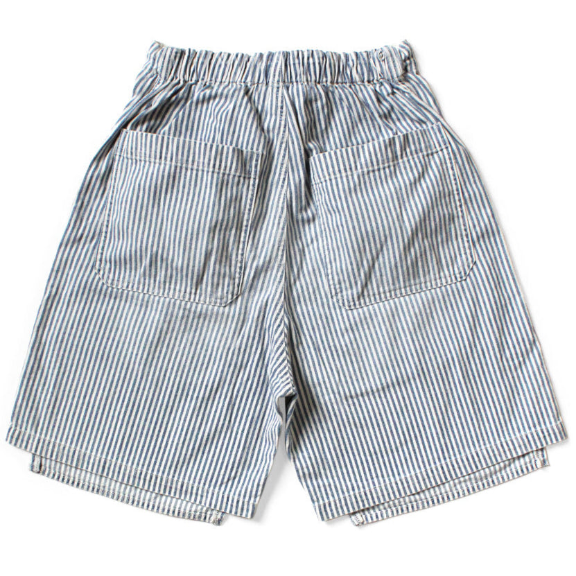 Kapital 10oz Hickory Double Knee Easy Shorts