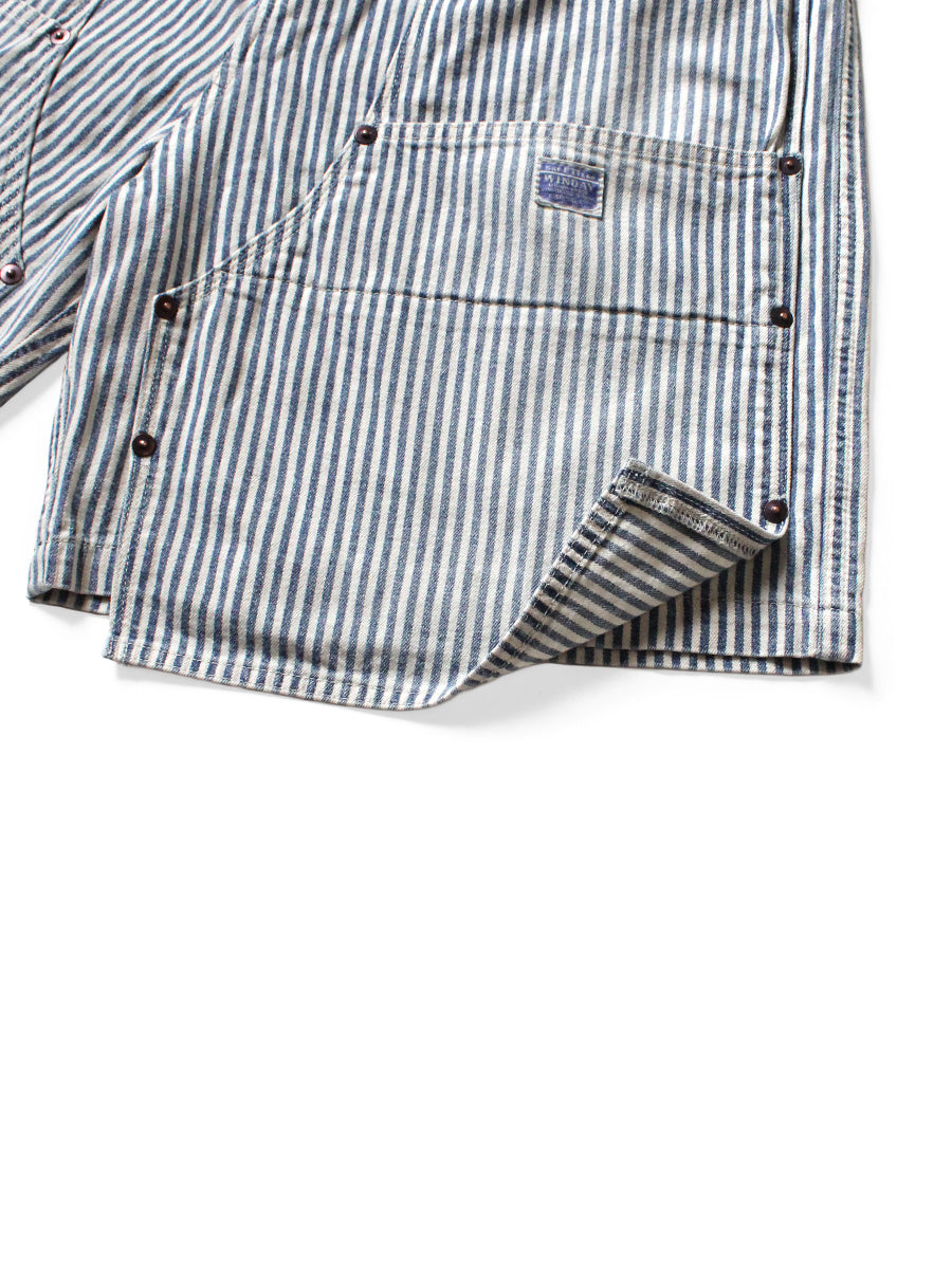 Kapital 10oz Hickory Double Knee Easy Shorts