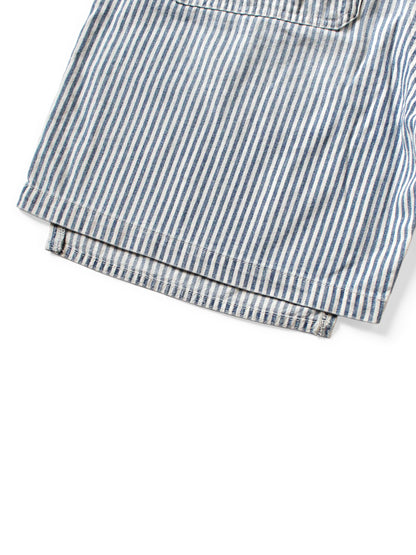 Kapital 10oz Hickory Double Knee Easy Shorts