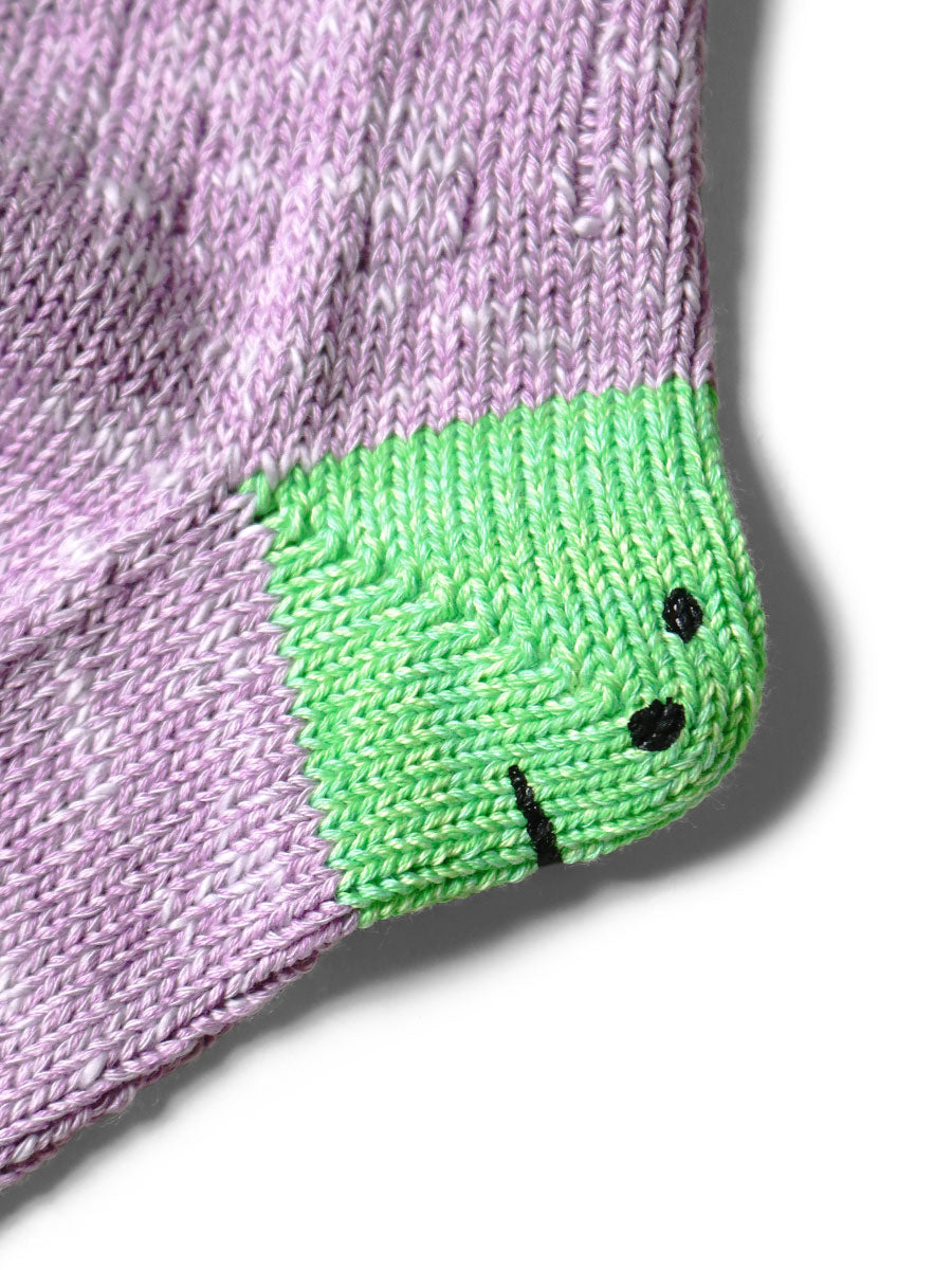 Kapital Ivy Rainbowy Smile Happy Heel Hold Socks