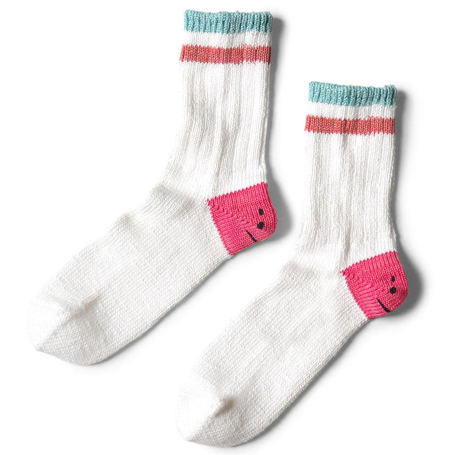 Kapital Ivy Rainbowy Smile Happy Heel Hold Socks