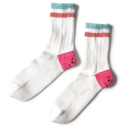 Kapital Ivy Rainbowy Smile Happy Heel Hold Socks