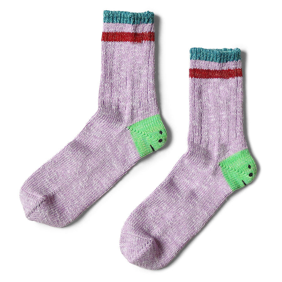 Kapital Ivy Rainbowy Smile Happy Heel Hold Socks