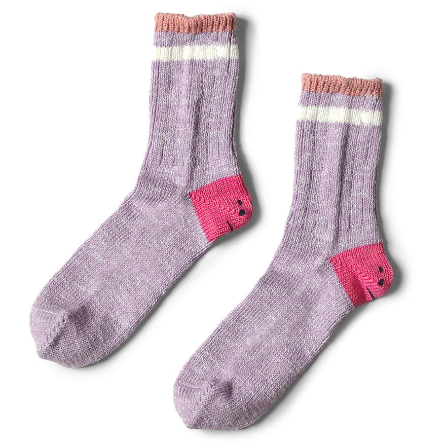 Kapital Ivy Rainbowy Smile Happy Heel Hold Socks