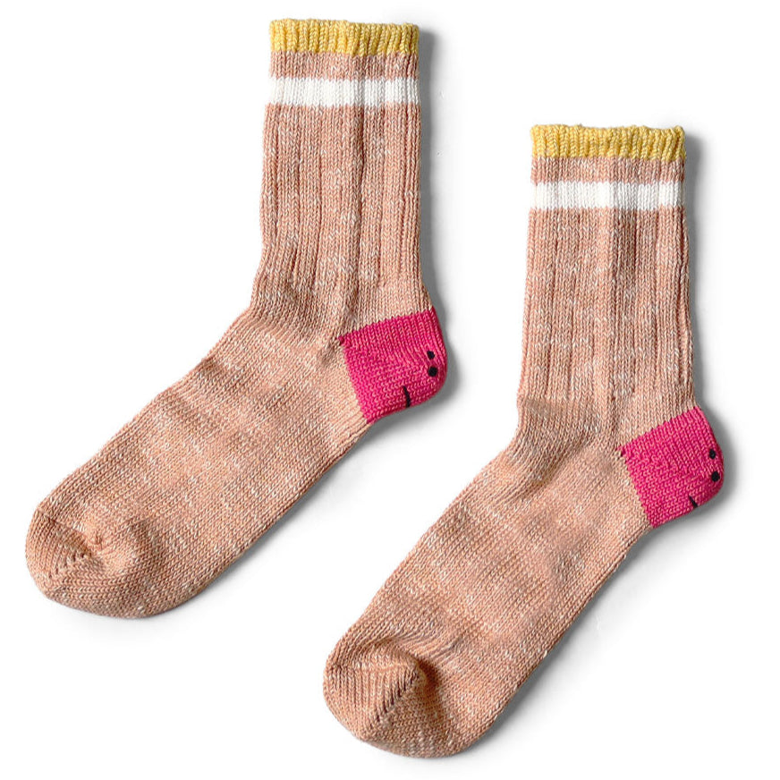 Kapital Ivy Rainbowy Smile Happy Heel Hold Socks