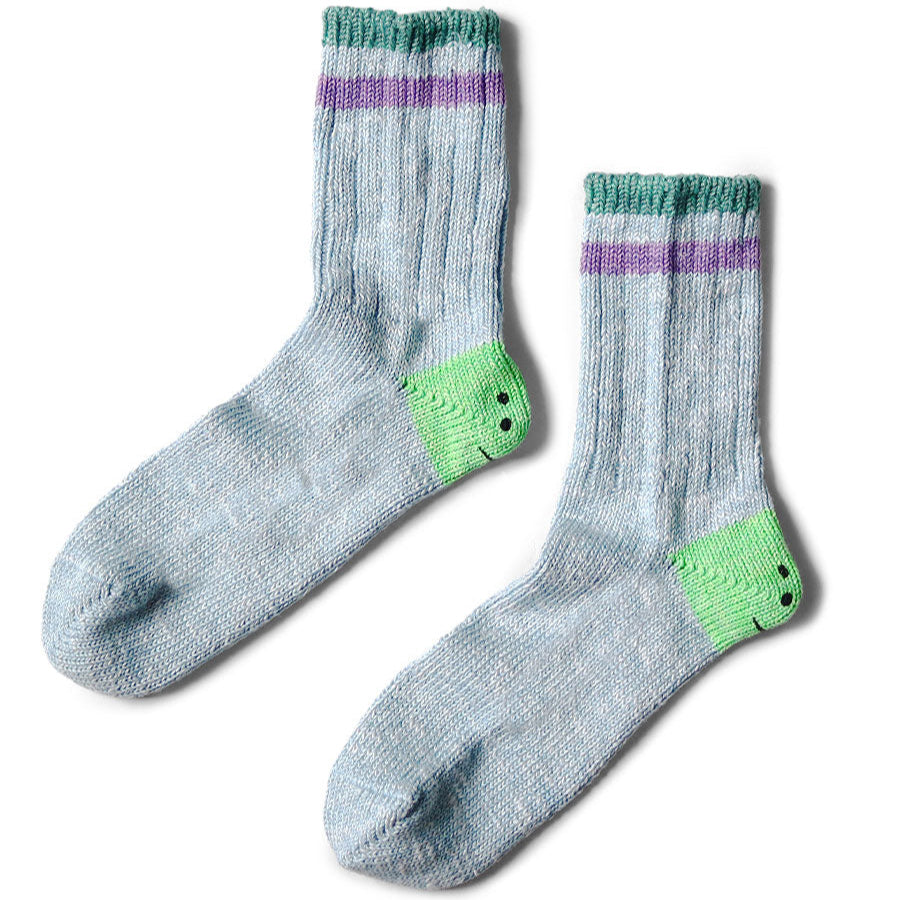 Kapital Ivy Rainbowy Smile Happy Heel Hold Socks
