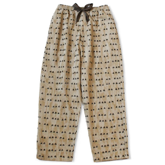 Kapital Cotton Easy Pants With Iris Print