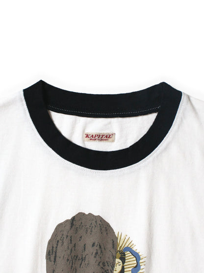 Kapital Jersey Ringer T-Shirt (Sun Shy Print)