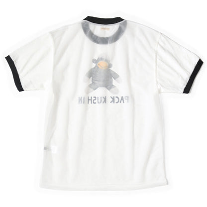 Kapital Sheer Jersey x Jersey Ringer Tee (Chiro Pack Kush In Print)