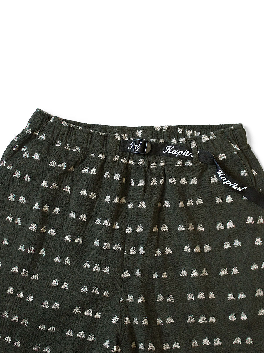 Kapital Cotton Iris Print Easy Shorts