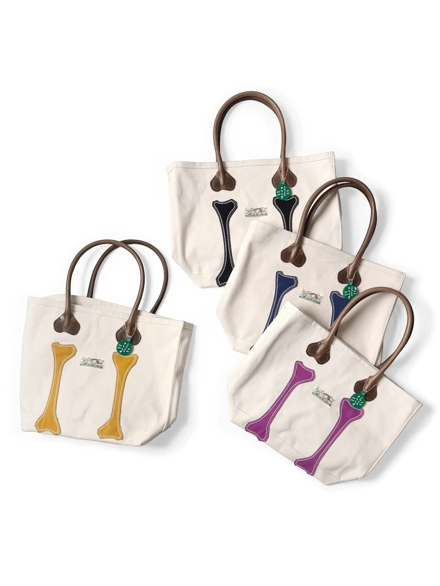 Kapital No. 4 Canvas Kotsukotsu Bone Tote Bag (Small)