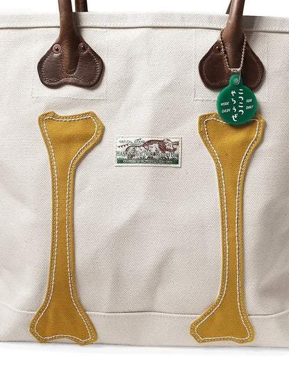 Kapital No. 4 Canvas Kotsukotsu Bone Tote Bag (Small)