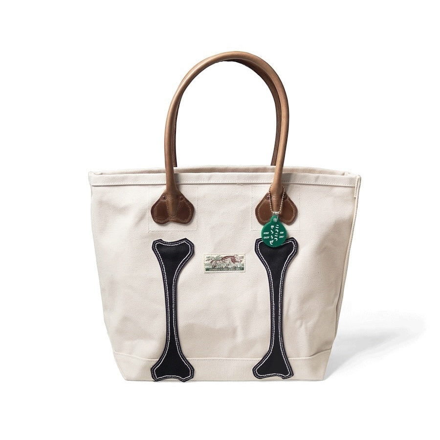 Kapital No. 4 Canvas Kotsukotsu Bone Tote Bag (Small)