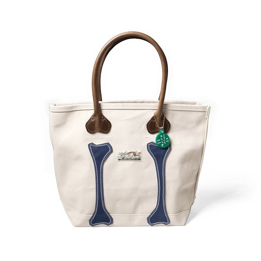 Kapital No. 4 Canvas Kotsukotsu Bone Tote Bag (Small)