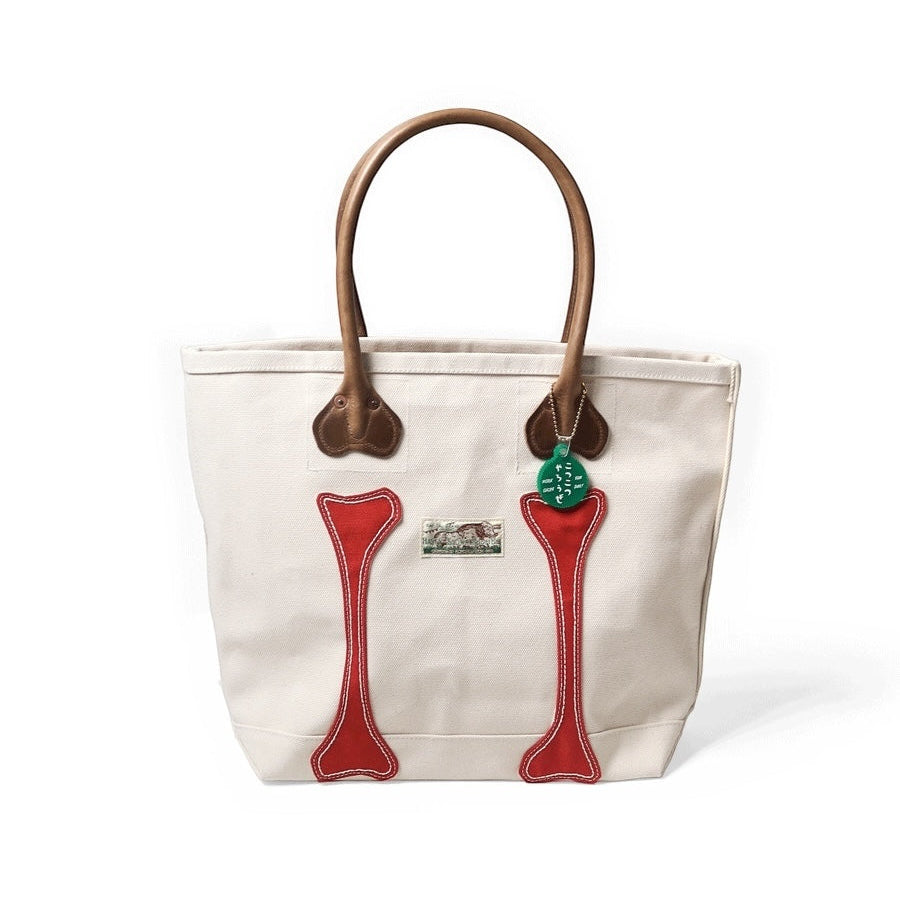 Kapital No. 4 Canvas Kotsukotsu Bone Tote Bag (Small)