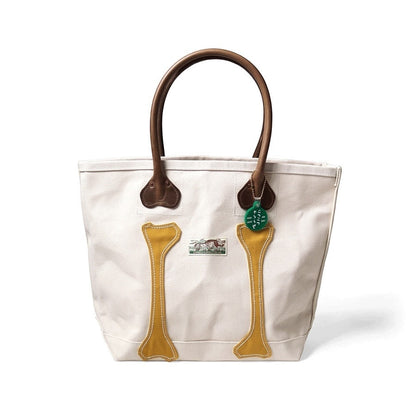 Kapital No. 4 Canvas Kotsukotsu Bone Tote Bag (Small)