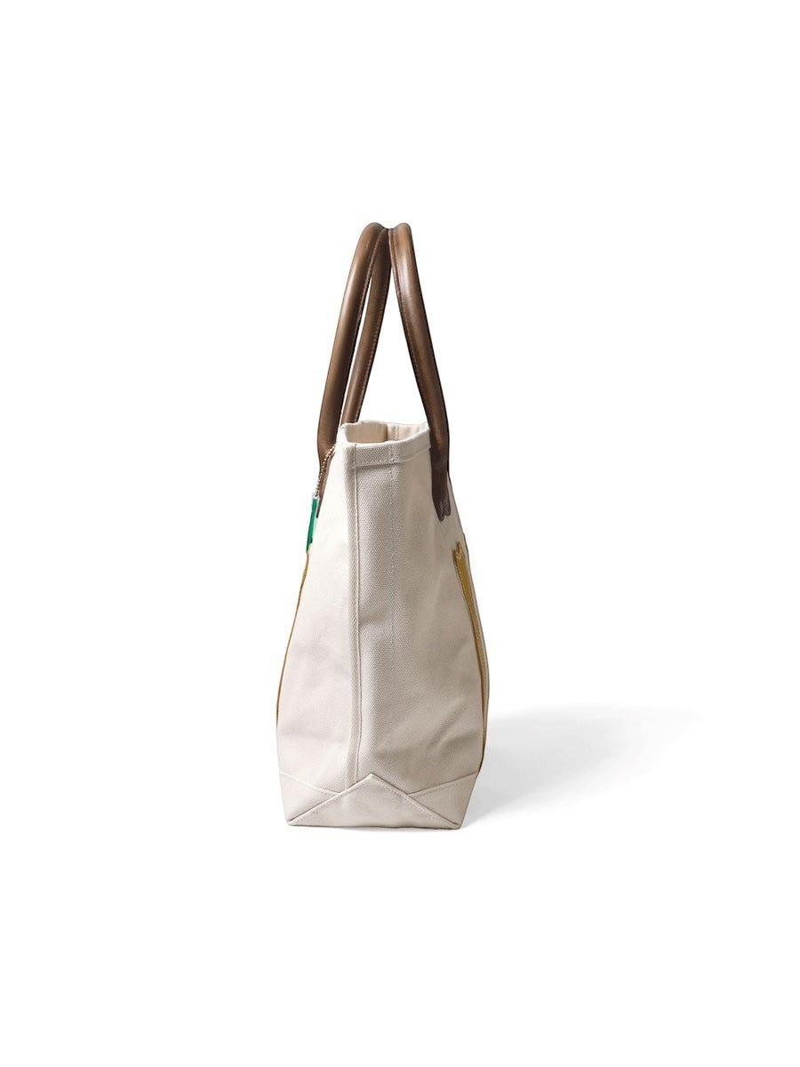 Kapital No. 4 Canvas Kotsukotsu Bone Tote Bag (Small)