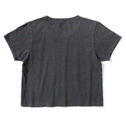 Kapital Jersey Cropped T-Shirt (Peckish Rain Skull Print)