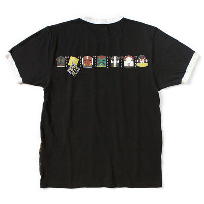 Kapital Jersey Ringer T-Shirt (Peckish & Kachina Print)