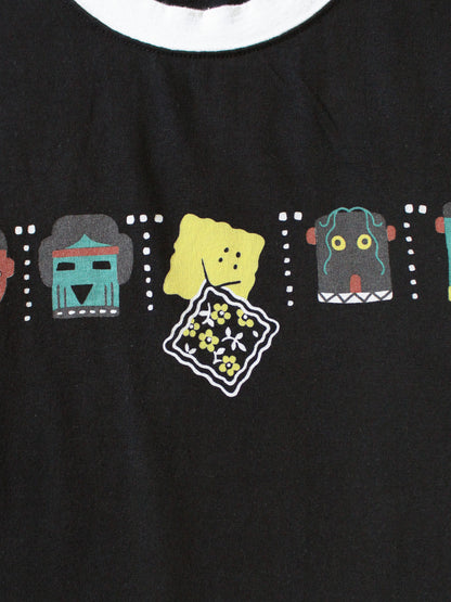Kapital Jersey Ringer T-Shirt (Peckish & Kachina Print)