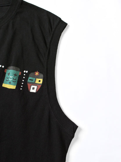 Kapital Jersey Sleeveless Big Tee (Peckish & Kachina Print)