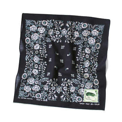 Kapital Fastcolor Selvedge Bandana (Churchill Garden) 15x15