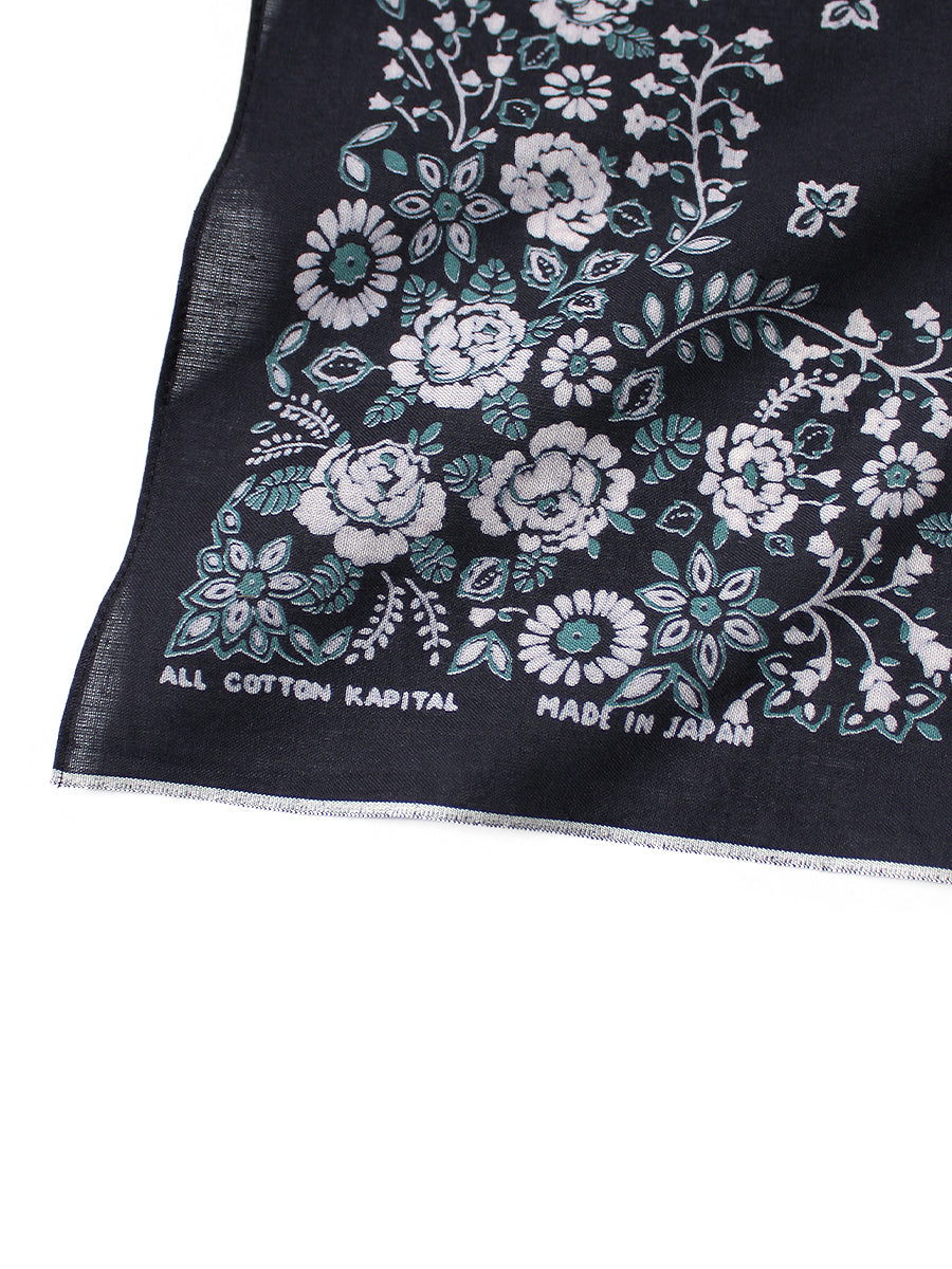 Kapital Fastcolor Selvedge Bandana (Churchill Garden) 15x15