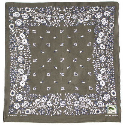 Kapital Fastcolor Selvedge Bandana (Churchill Garden) 30x30