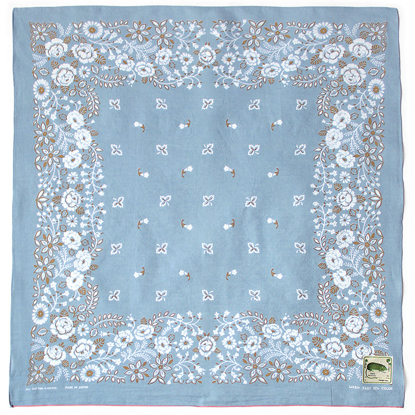 Kapital Fastcolor Selvedge Bandana (Churchill Garden) 30x30