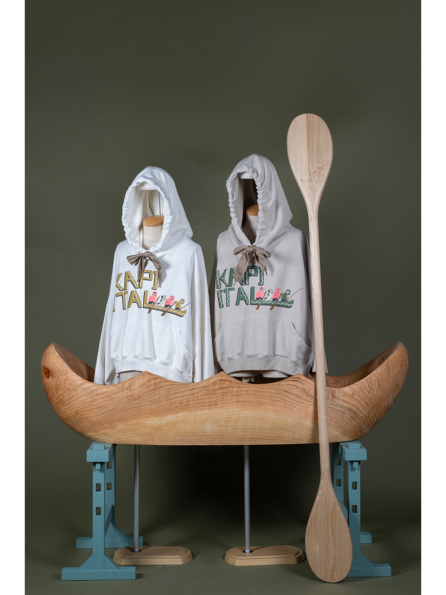 Kapital Top Fleece Devil Hoodie (Canoe Kapital Print)