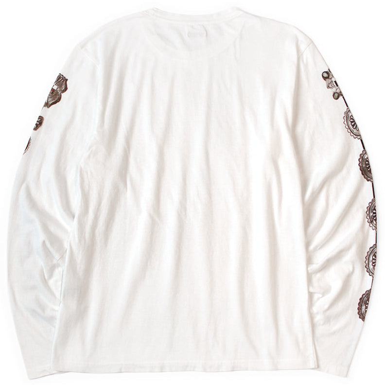 Kapital Jersey Crew Long Sleeve T-Shirt (Concho Belt Sleeve)