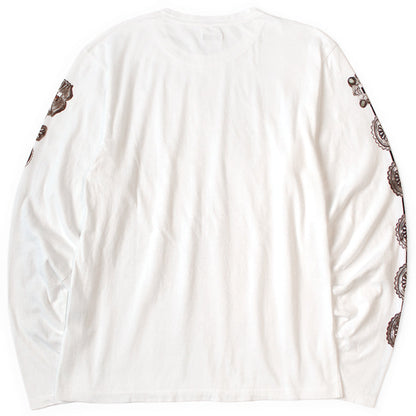 Kapital Jersey Crew Long Sleeve T-Shirt (Concho Belt Sleeve)
