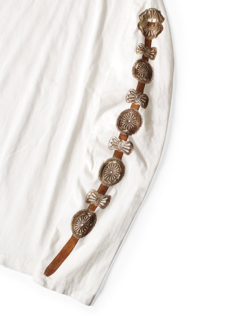 Kapital Jersey Crew Long Sleeve T-Shirt (Concho Belt Sleeve)