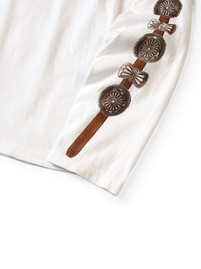 Kapital Jersey Crew Long Sleeve T-Shirt (Concho Belt Sleeve)