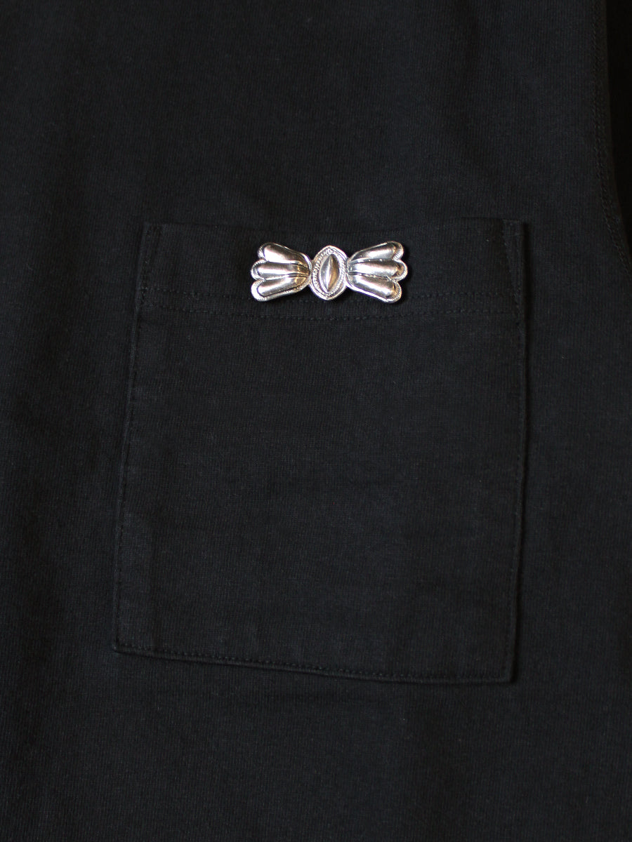 Kapital High-Density Jersey Crew Pocket Long Sleeve T-Shirt (Concho Belt Sleeve)