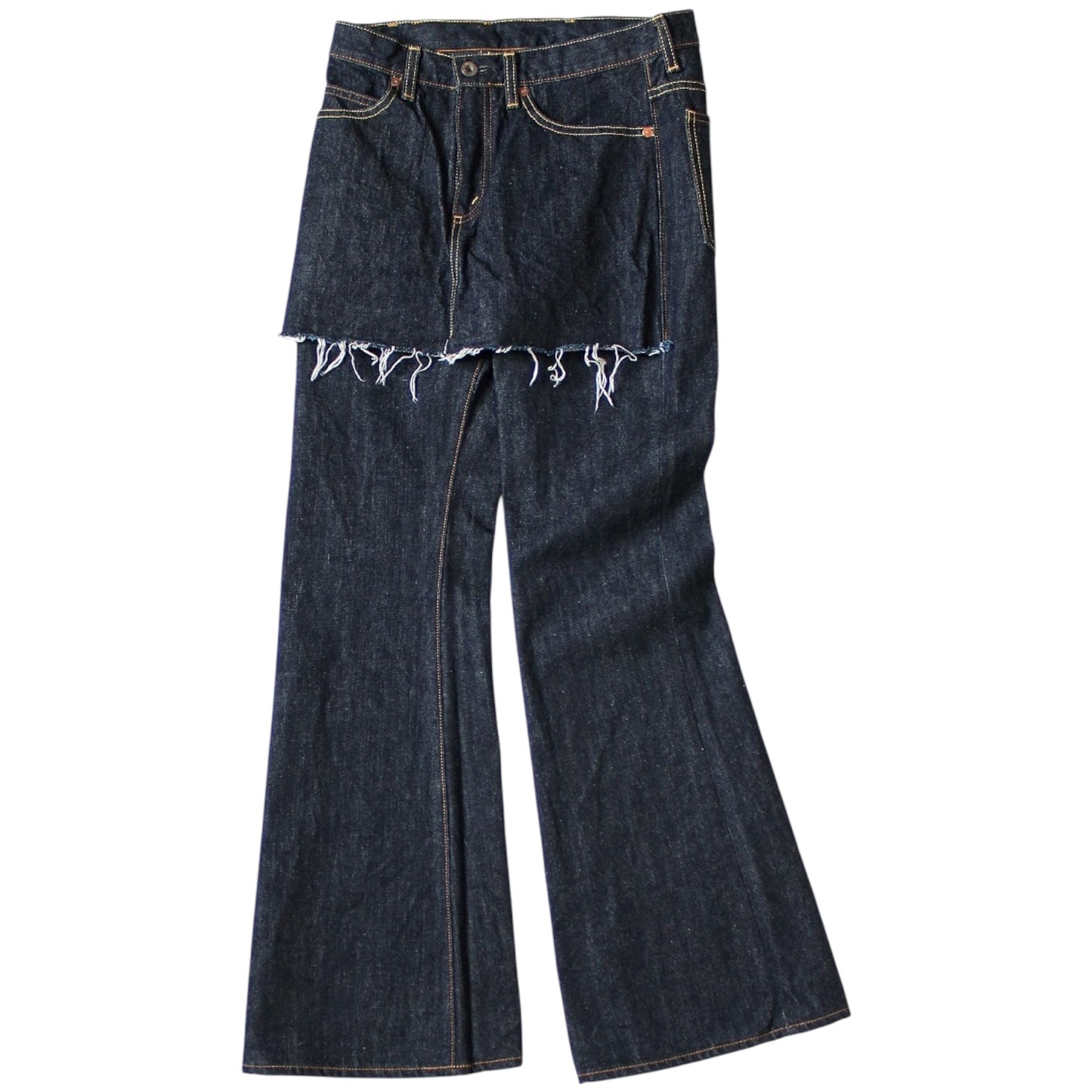 Kapital 14oz Denim 5P Apron-Skouser Flare Pants