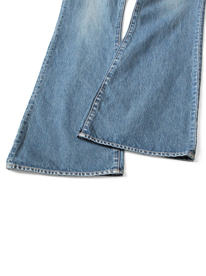 Kapital 14oz Denim 5P Apron-Skouser Flared Pants (Processed)