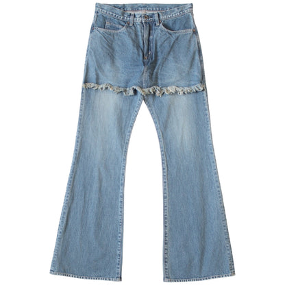 Kapital 14oz Denim 5P Apron-Skouser Bootcut Pants (Processed)